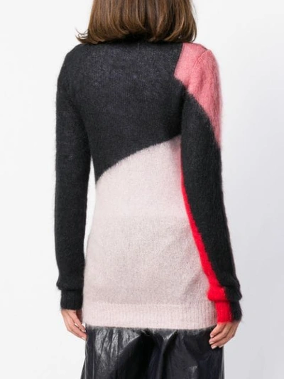 colour block knit sweater