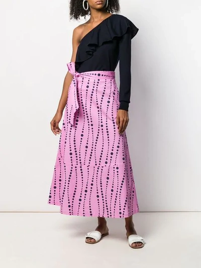 Shop La Doublej X Mantero Wrap-around Skirt In Pink