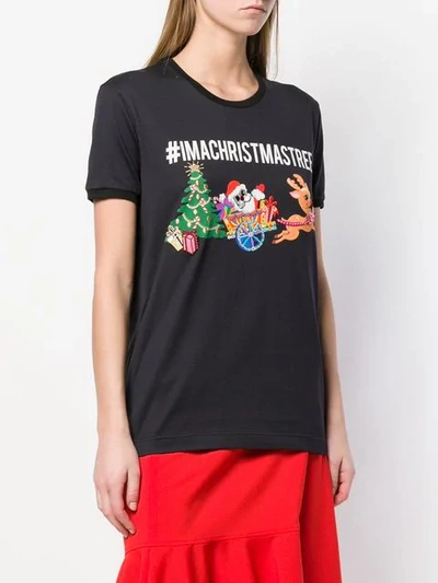 Shop Dolce & Gabbana T-shirt Mit Print In Black