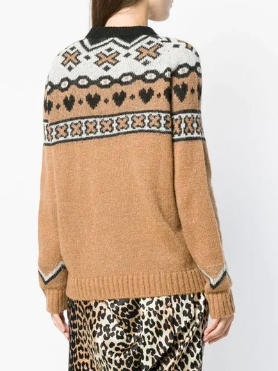 Shop Aniye By Logo Knit Sweater - Neutrals
