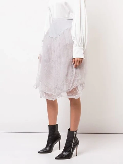 MARC LE BIHAN LOOSE FULL SKIRT - 粉色