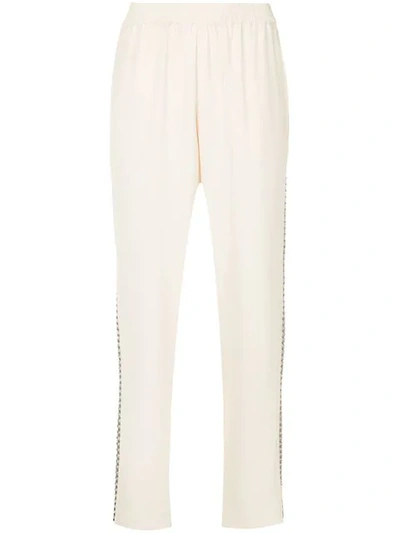 Shop Layeur High Waist Tapered Trousers In Neutrals