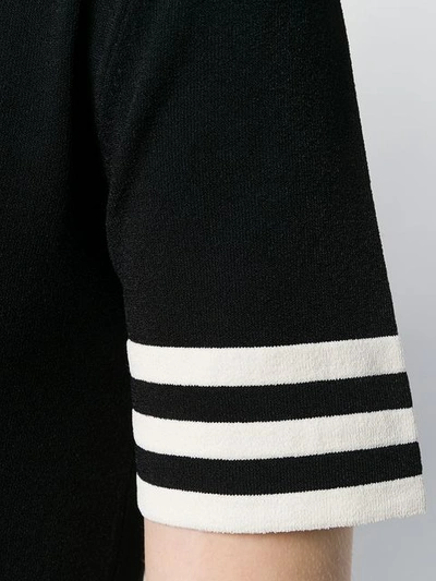 Shop Antonio Marras Contrast Sleeve Knitted Top In Black