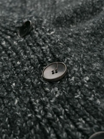 Shop Isabel Marant Étoile Chunky Knit Cardigan In Grey