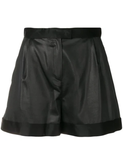 Shop Pinko High Waisted Shorts In Black