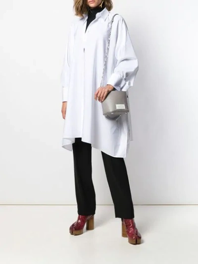 Shop Maison Margiela Maxi Shirt In 100 White