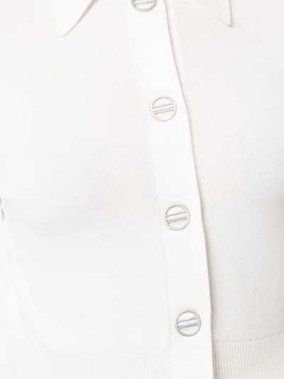 DION LEE 短款开衫 - 白色