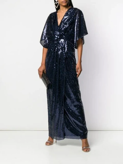 Shop In The Mood For Love Vanessa Sequined Dress - Blue