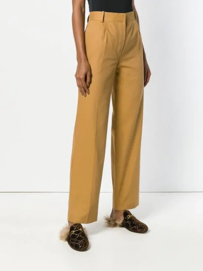The Row Thea Panama Trousers In Brown