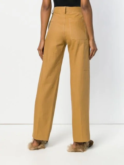 Shop The Row Thea Panama Trousers In Brown