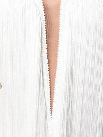 Shop Stella Mccartney Danika Fringed Jumpsuit In 9001 White