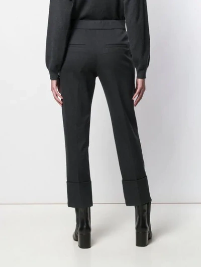 Shop Brunello Cucinelli Turn Up Hem Trousers In Ce465