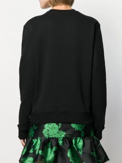 Shop Msgm Printed T-shirt In Black