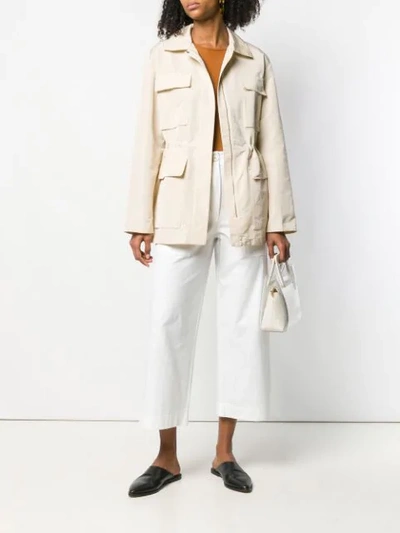 Shop Theory Modern Utility Jacket In Neutrals