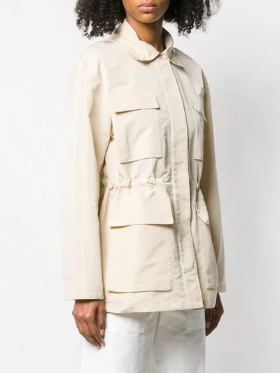 Shop Theory Modern Utility Jacket In Neutrals