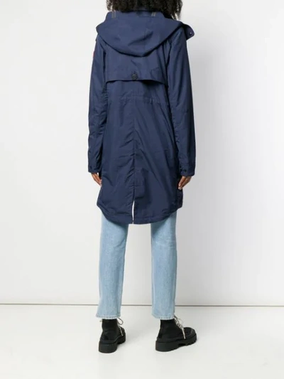 Shop Canada Goose Hooded Parka In Blue