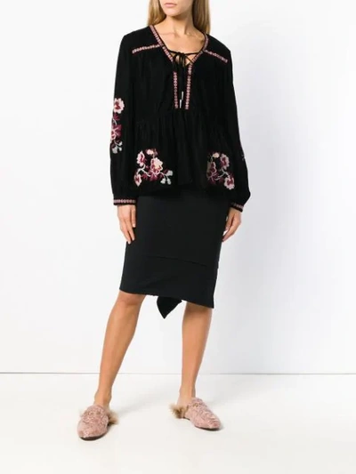 Shop Pinko Cassapanca Blouse In Black