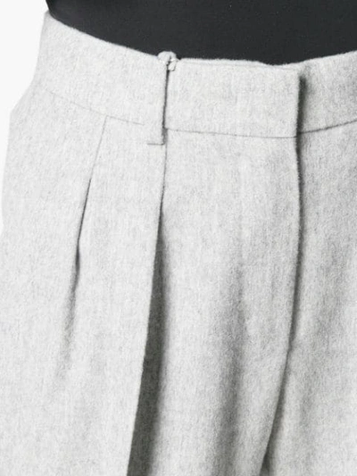 Shop Max Mara Flared Trousers - Grey