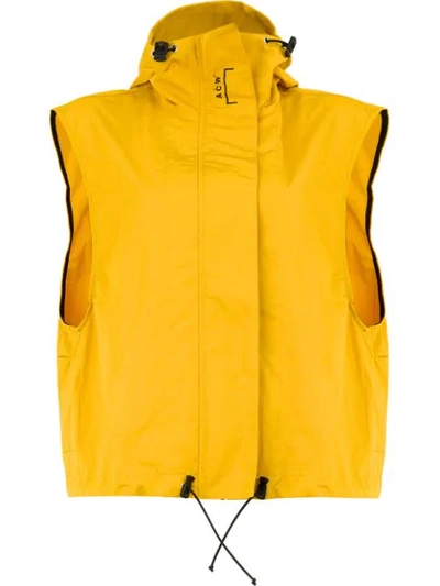 Shop A-cold-wall* Weste Mit Kastigem Schnitt In Yellow