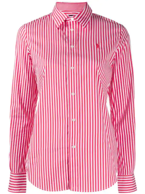 ralph lauren red striped shirt