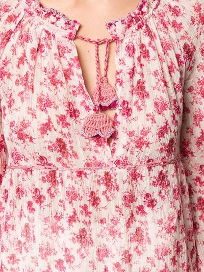 Shop Anjuna Geblümtes 'rebecca' Minikleid - Rosa In Pink