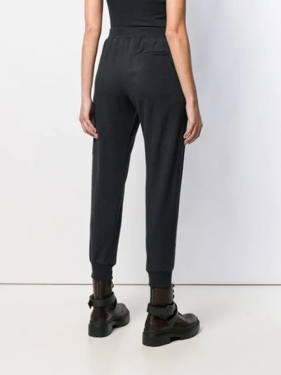 Shop Brunello Cucinelli Tapered Track Trousers In Grey