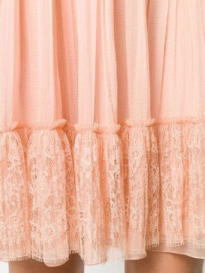 Shop Alberta Ferretti Draped Mini Dress In Pink
