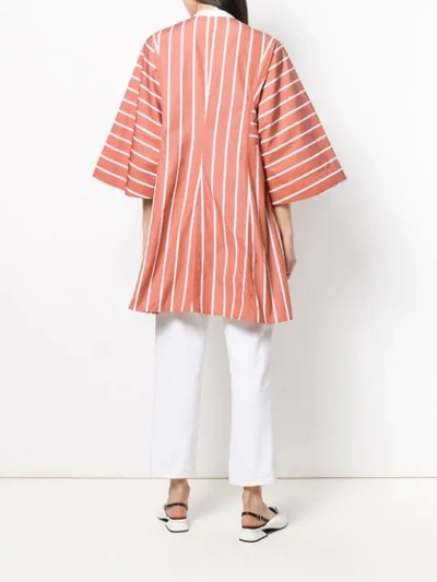 THIERRY COLSON STRIPED TUNIC - 大地色