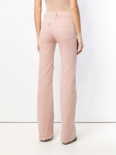 Shop Red Valentino Flared Trousers In Pink