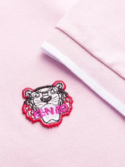 Shop Kenzo Tiger Polo Top - Pink