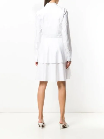 Shop Stella Mccartney Layered Shirt Dress In White