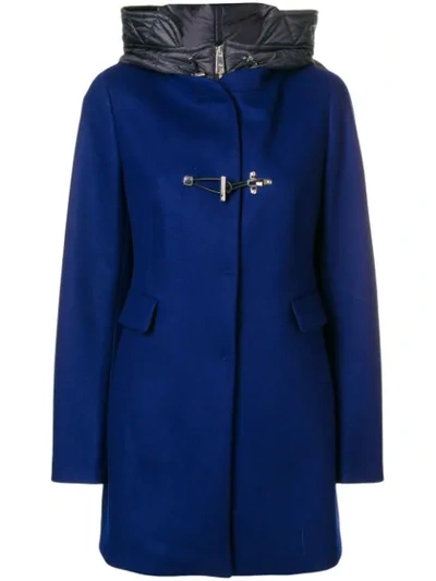 Shop Fay Duffle Coat - Blue