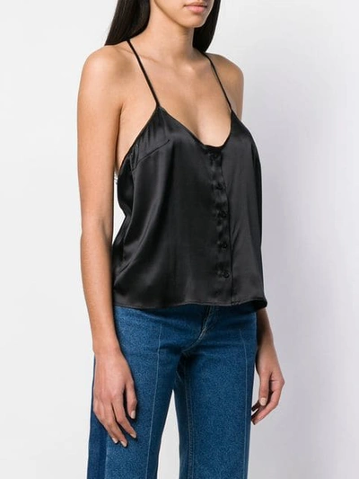 Shop Almaz Lace Back Top In Black