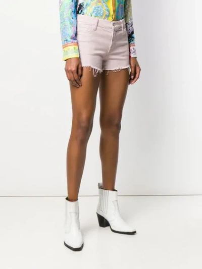 Shop J Brand Distressed Denim Shorts - Pink