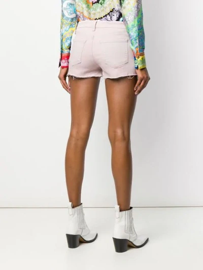 Shop J Brand Distressed Denim Shorts - Pink