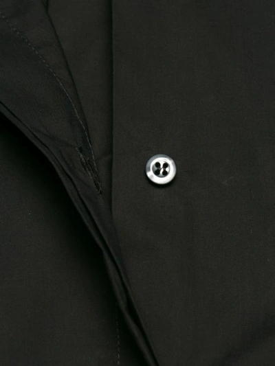 Shop Mm6 Maison Margiela Sleeve-tied Fitted Shirt - Black