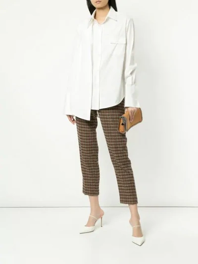 Shop Monse Double Layered Shirt In White