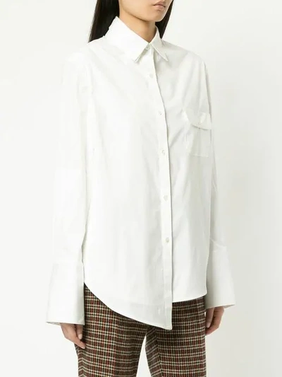 MONSE ASYMMETRIC SHIRT - 白色