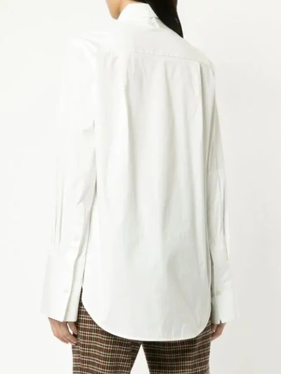 Shop Monse Double Layered Shirt In White