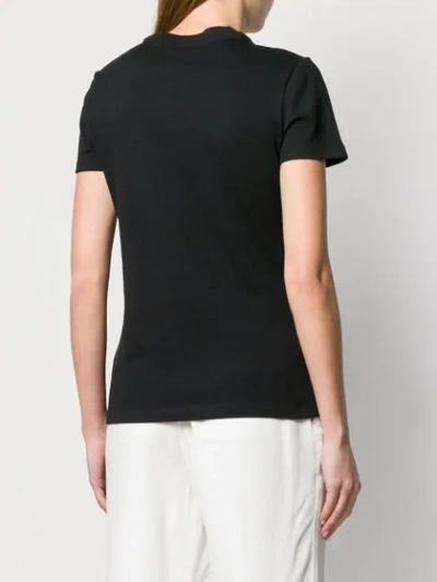 Shop Nike Leopard Print Logo T-shirt - Black