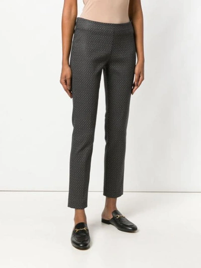 Shop Kiltie Fitted Trousers In Grey