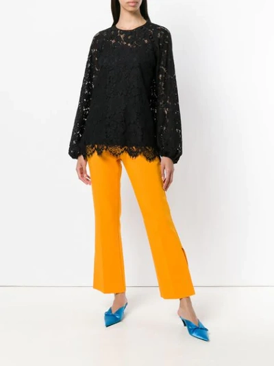 Shop N°21 Lace Blouse In Black