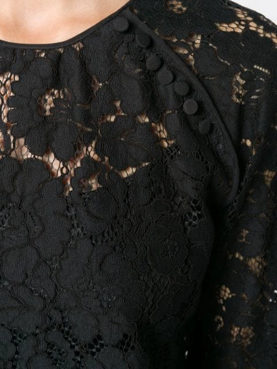 Shop N°21 Lace Blouse In Black