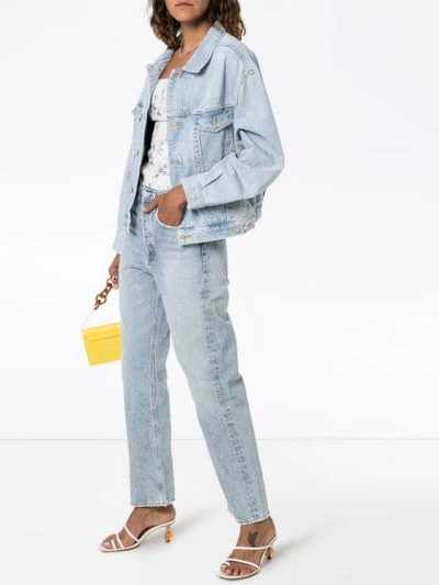 Shop Agolde Classic Denim Jacket In Blue