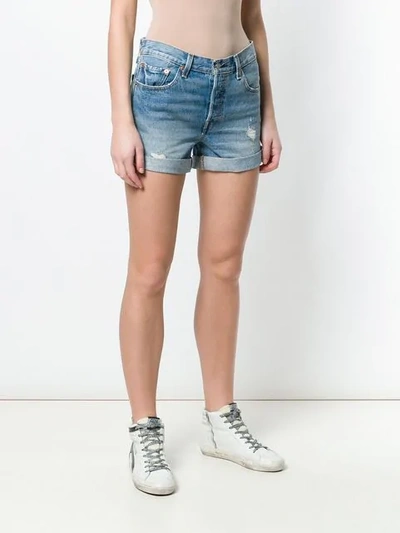 Shop Levi's Highways Denim Shorts In Blue