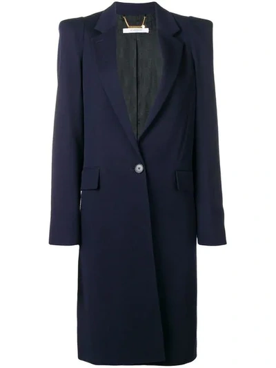 Shop Givenchy Single-breasted Coat - Blue