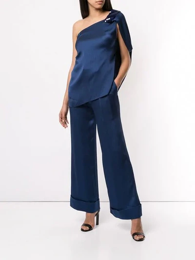 Shop Roland Mouret Perkins Wide In Blue