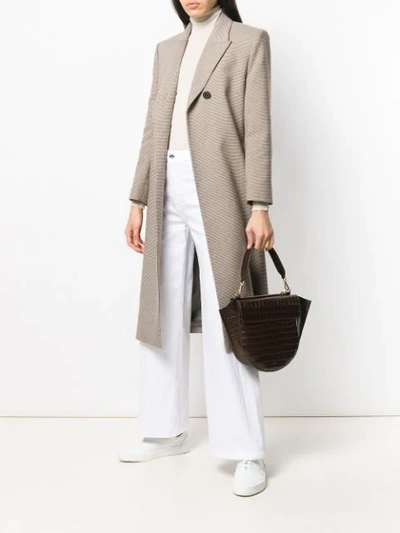 Shop Roberto Collina Roll Neck Knitted Top In Neutrals