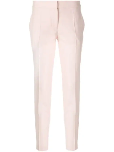 Shop Stella Mccartney Slim Fit Tailored Trousers In Pink