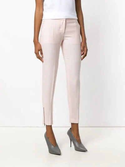 Shop Stella Mccartney Slim Fit Tailored Trousers In Pink